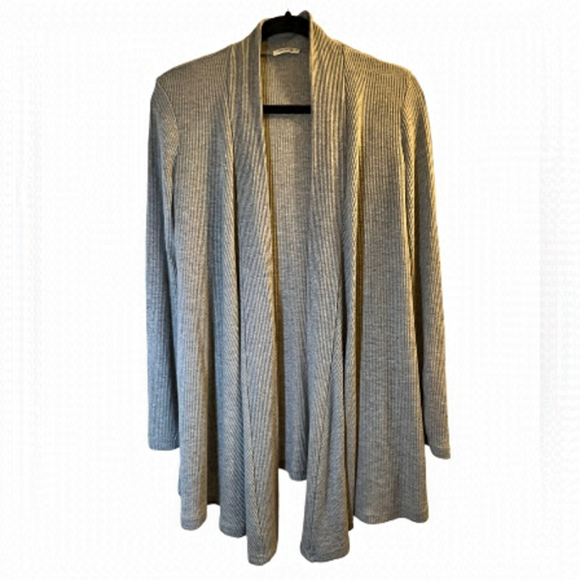 Sale 𝅺Ardene Women's Cardigan S Gray Open Front Sweater Long Sleeves - Picture 2 of 8